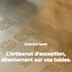 gravure laser de plaque qr code
