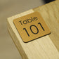 Numéro de table personnalisé gravé original bronze