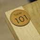 Numéro de table rond personnalisé à la gravure laser bronze