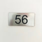 Plaque numérotation de chambre d'hôtel
